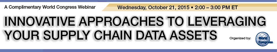 Innovative Approaches to Leveraging Your Supply Chain Data Assets
